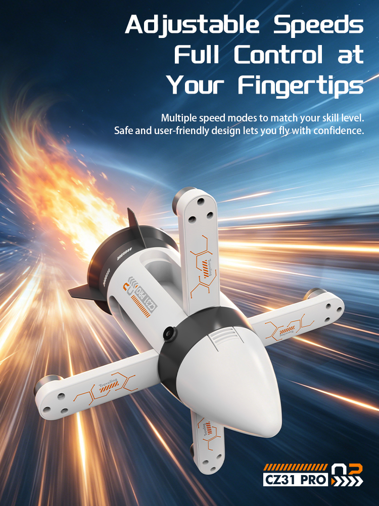 Brushless motor folding RC spray rocket with camera view 6