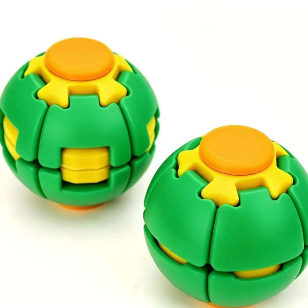 Bulk Colorful 3D-Printed Stress Relief Ball: A Dual-Function Finger Spinner That Can Be Pressed and Rotat - MOQ 200