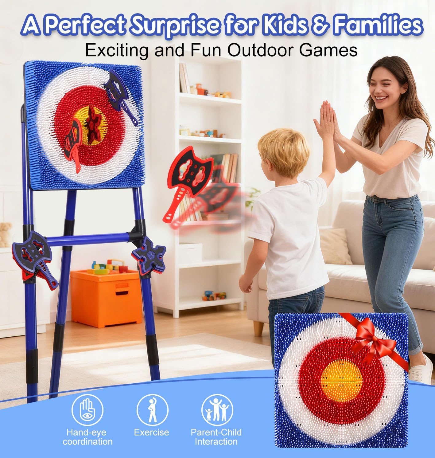 Throw target game set view 5