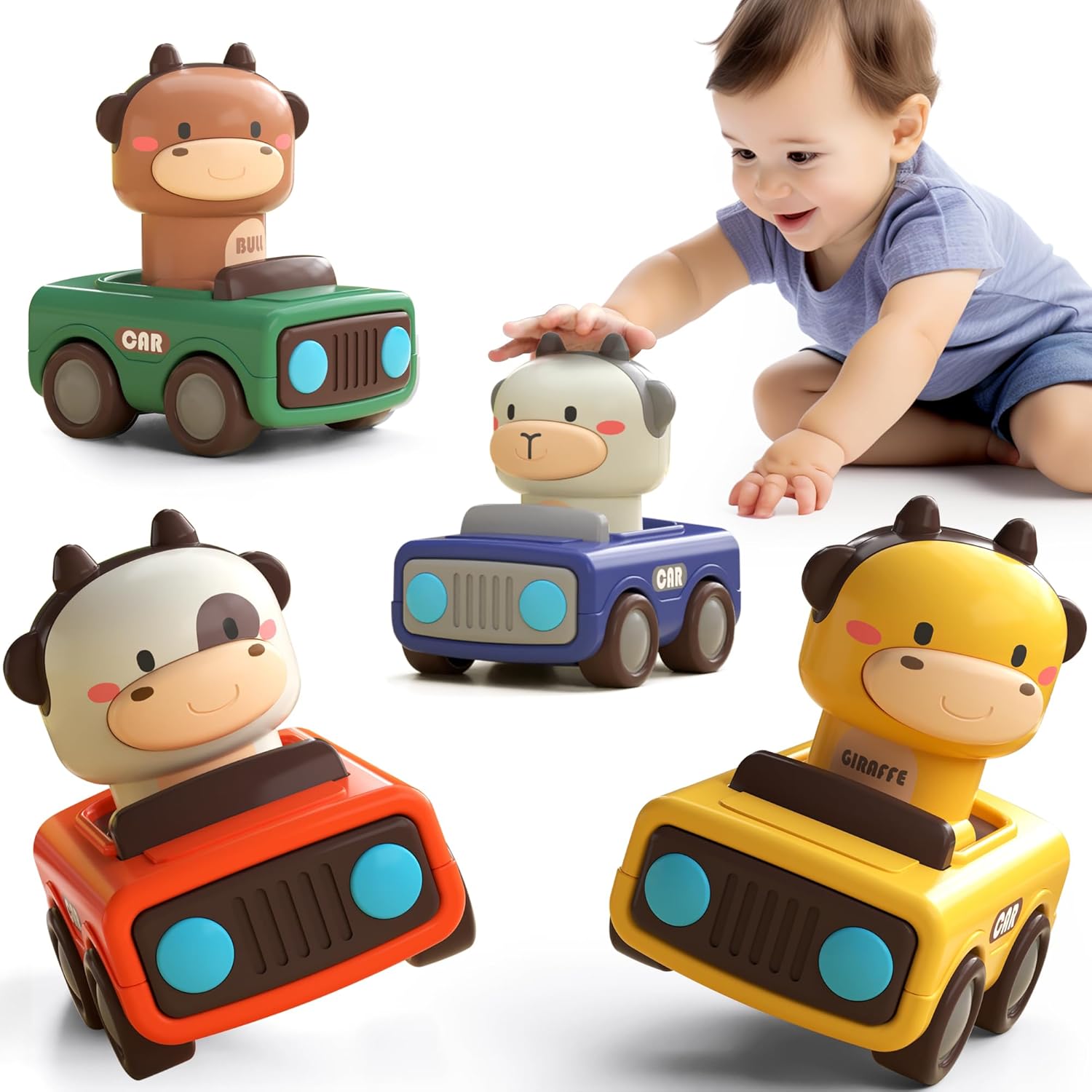 Bulk Push-to-go Animal Car - MOQ 5