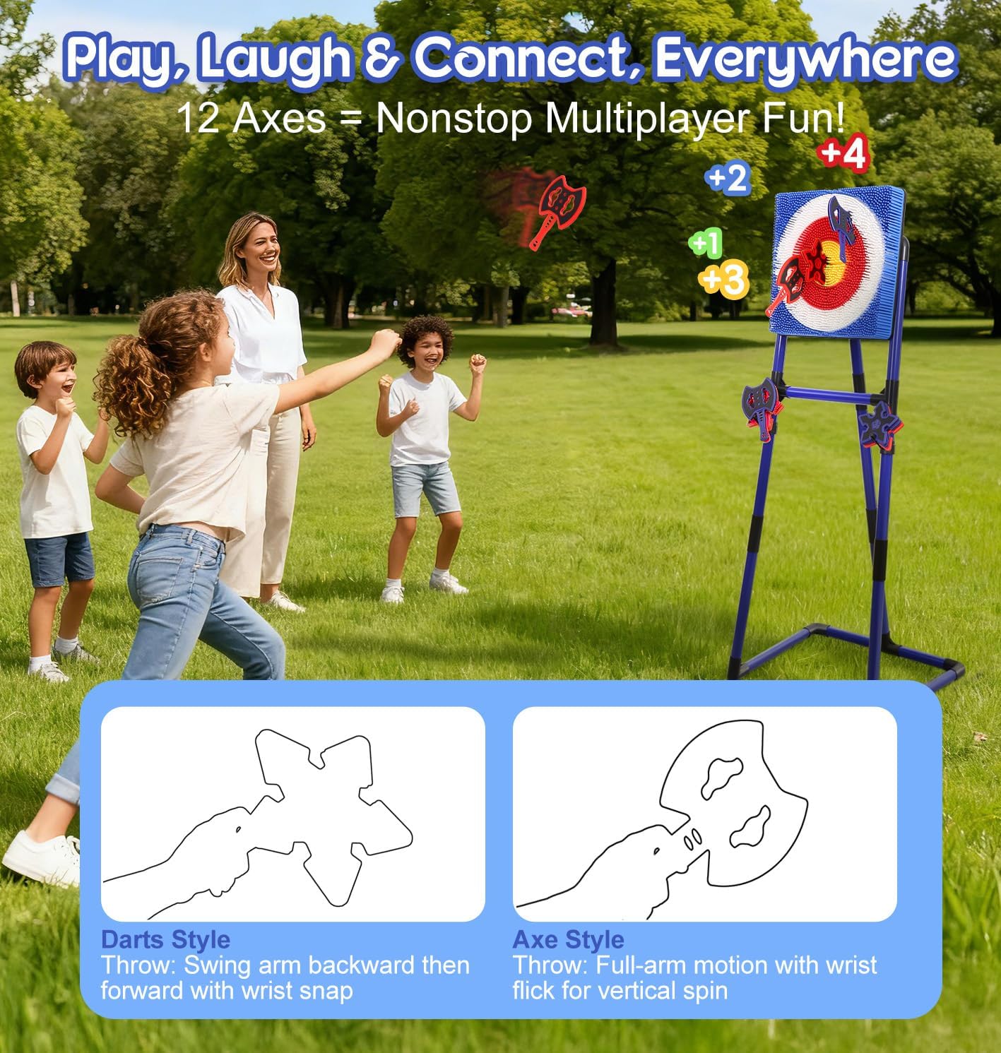 Throw target game set view 6
