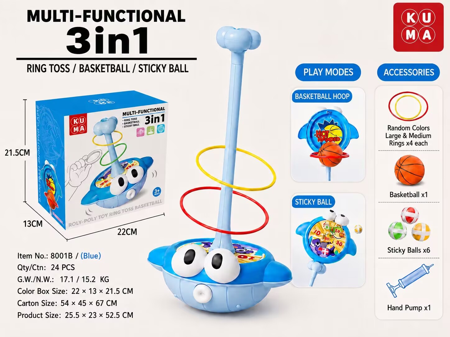 Bulk Multifunctional (3-in-1) - MOQ 48