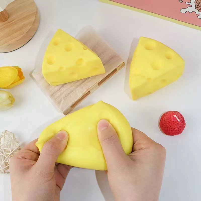 Squeeze and Squish Fun: Stress-Relief Toys (Flour & Cheese), 12-Piece Display Box (Pretend Play Toys view 3