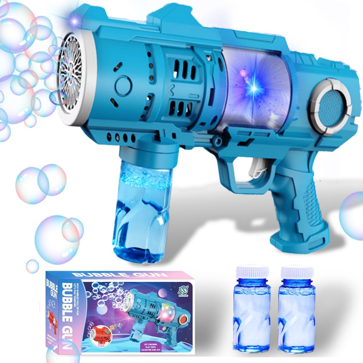 20 Hole Electric Bubble Gun with Light view 2