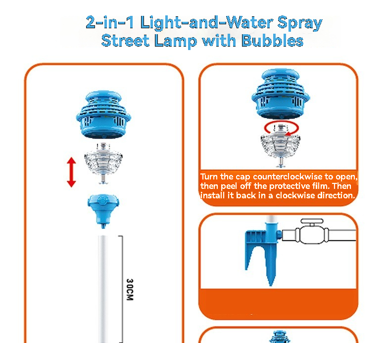 2 in 1 water spray & bubble machine, (battery included) view 2