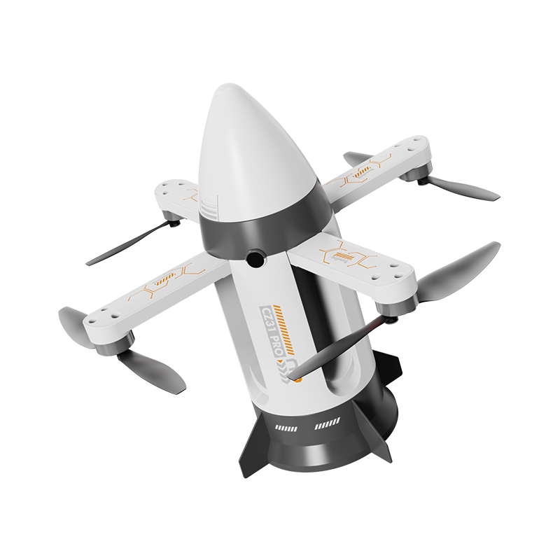 Brushless motor folding RC spray rocket with camera view 2