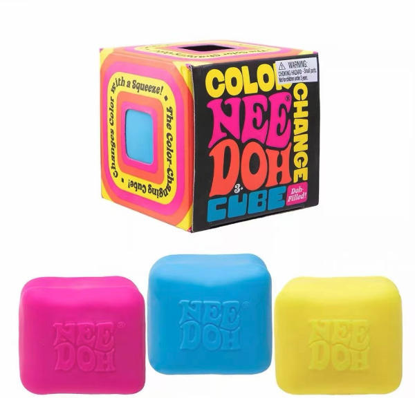 Bulk Flour Cubes Squeeze Toy, Colorful Cubes Squeeze Toy, Stress-Relief Squeeze Toy - MOQ 960
