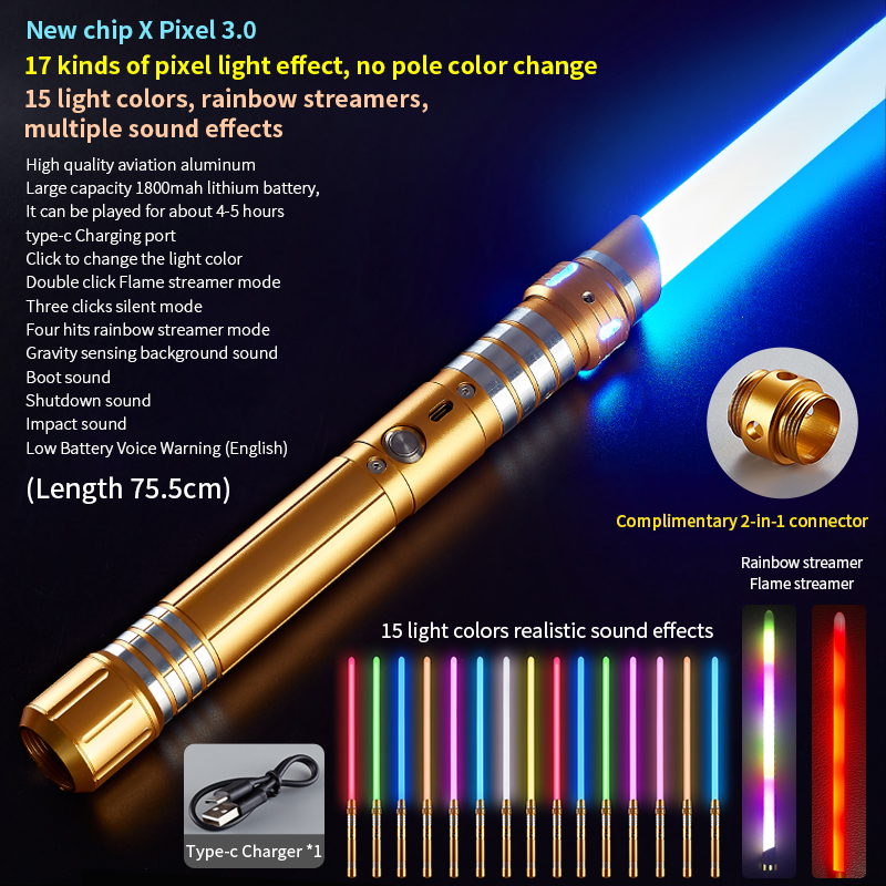15-color pixel lightsaber view 2