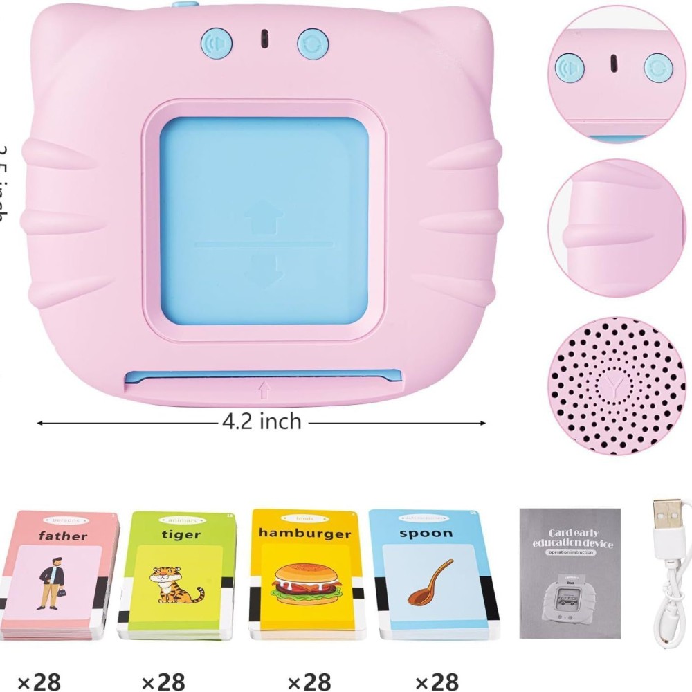 Russian + English Version Card-Based Early Learning Machine, Children's Educational and Enrichment E view 2