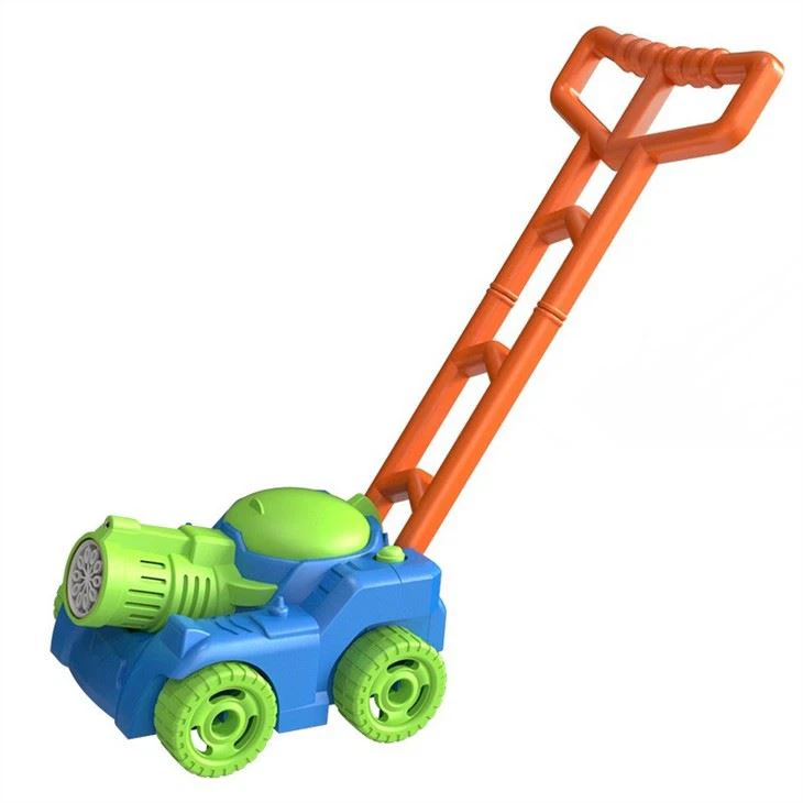 Automatic 10-hole Bubble Blower Trolley Electric Bubble Blowing Parent-child Outdoor Children's Tank Car Toys view 2