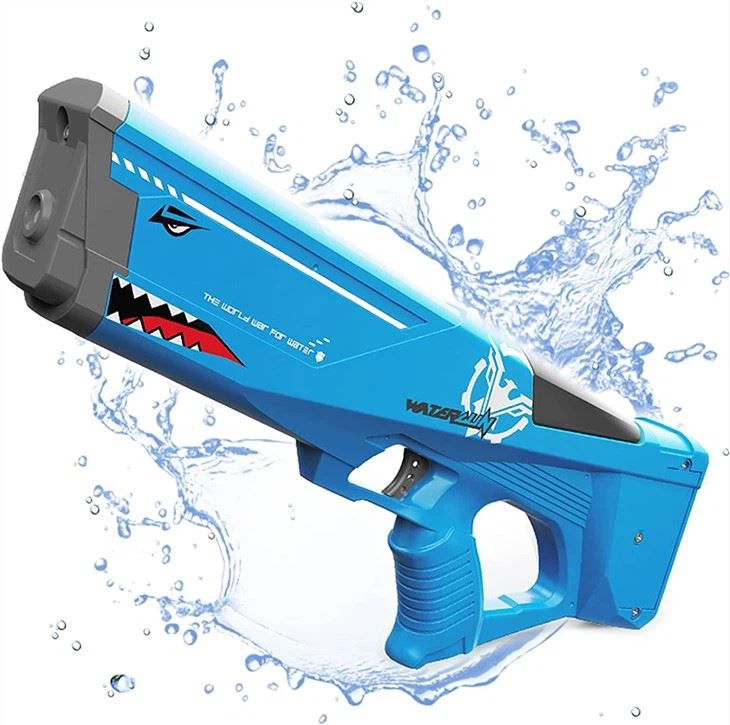 Bulk Shark Automatic Kids Electric Water Gun-Blue - MOQ 5CTNS