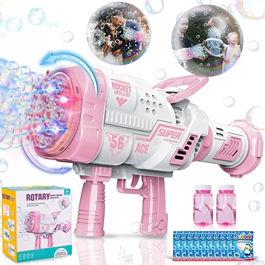 Bulk Bubble Machine Bazooka Gun - 18 pcs/carton