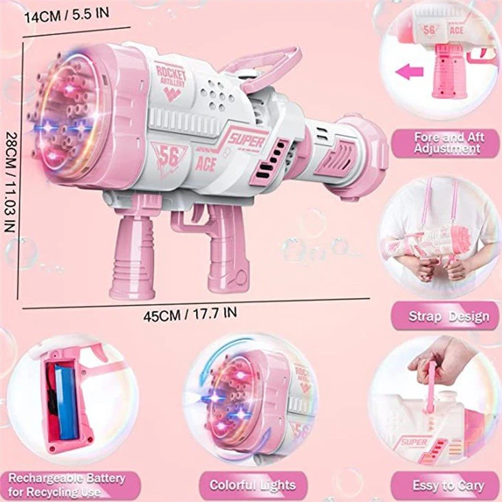 Bubble Machine Bazooka Gun view 4