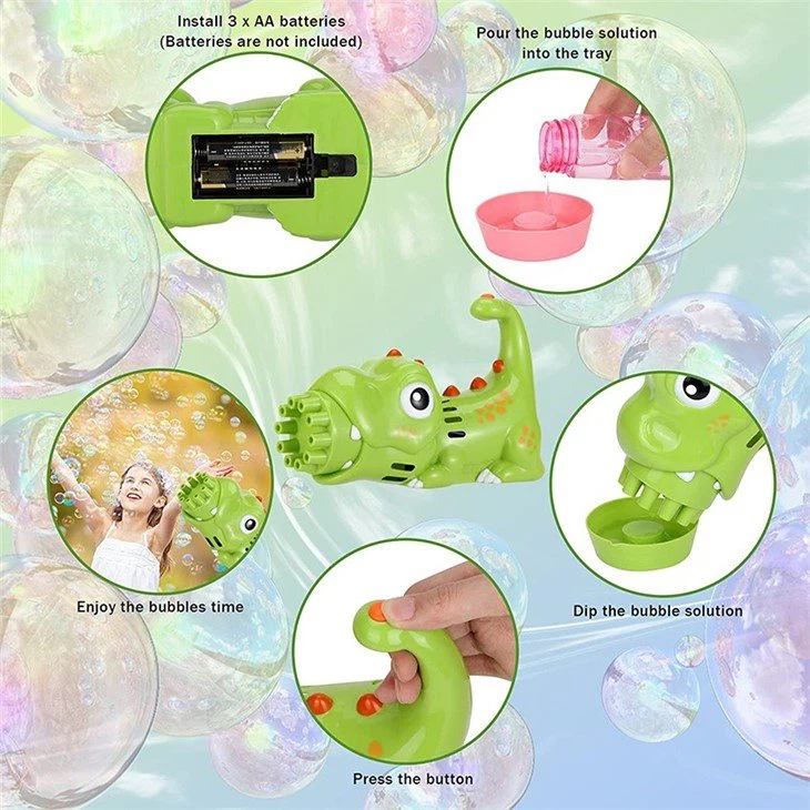 Bubble Machine Dinosaur view 3