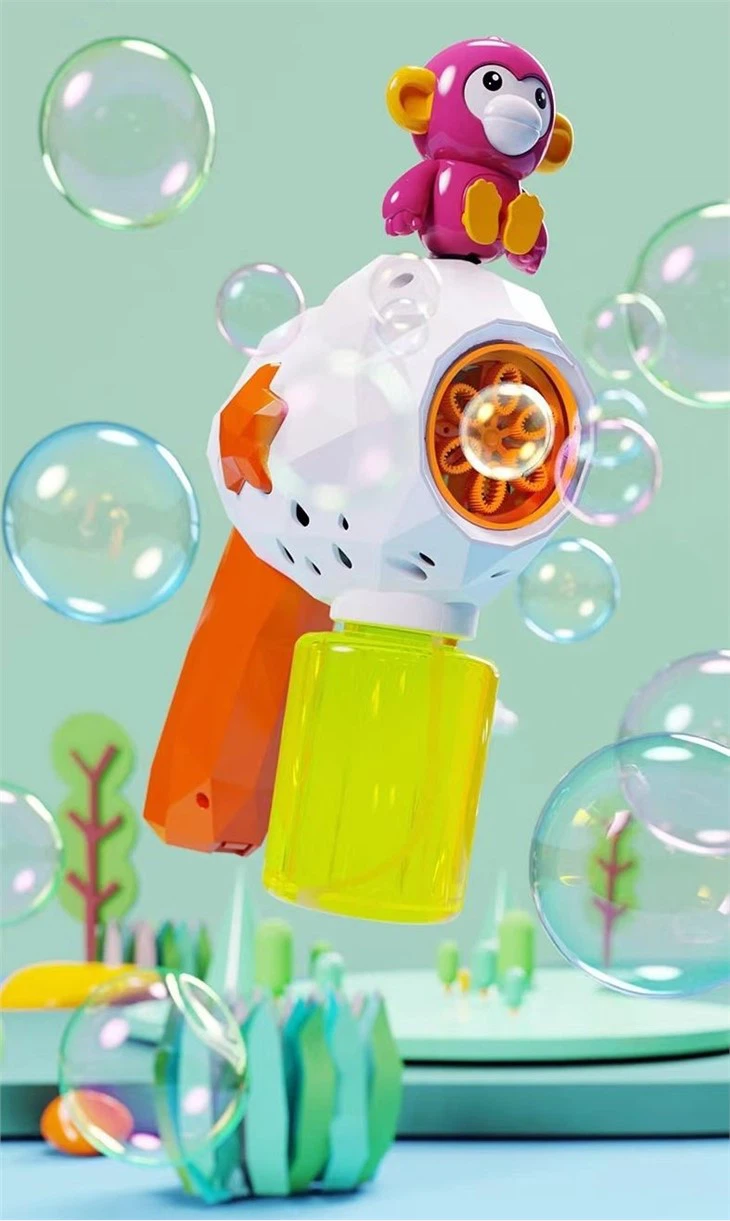 Cute Animals Colorful Multi-Hole Large Bubble Volume Bubble Gun view 4