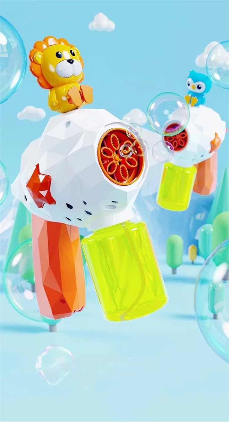 Cute Animals Colorful Multi-Hole Large Bubble Volume Bubble Gun view 2