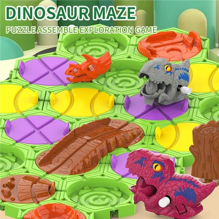 Dinosaur Road Building Game Logical Road Builder Game (Red) view 6