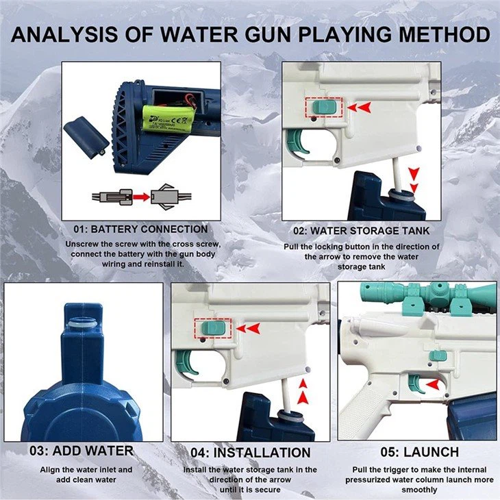 Electric Squirt Gun Toys for Adults view 4