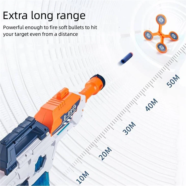 Electric Ultra-Long Range With Target EVA Soft Rubber Bullet Gun view 3