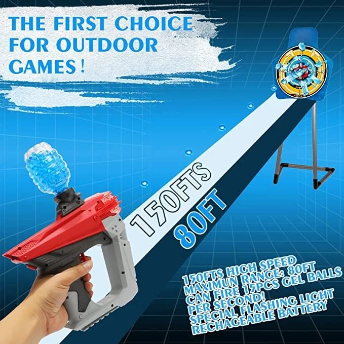 Gel Ball Spray Gun with Flash Light view 2