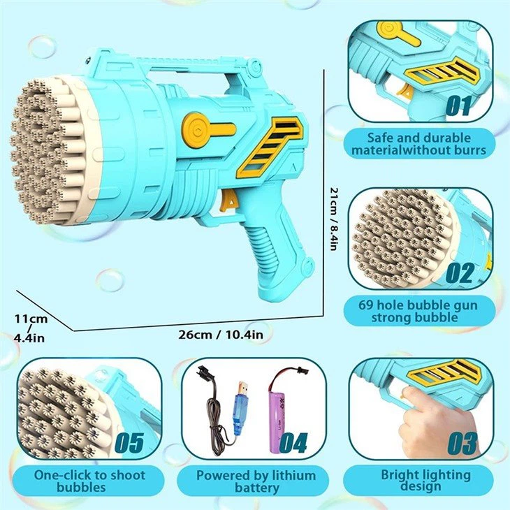 Minigun Bubble Blower view 3