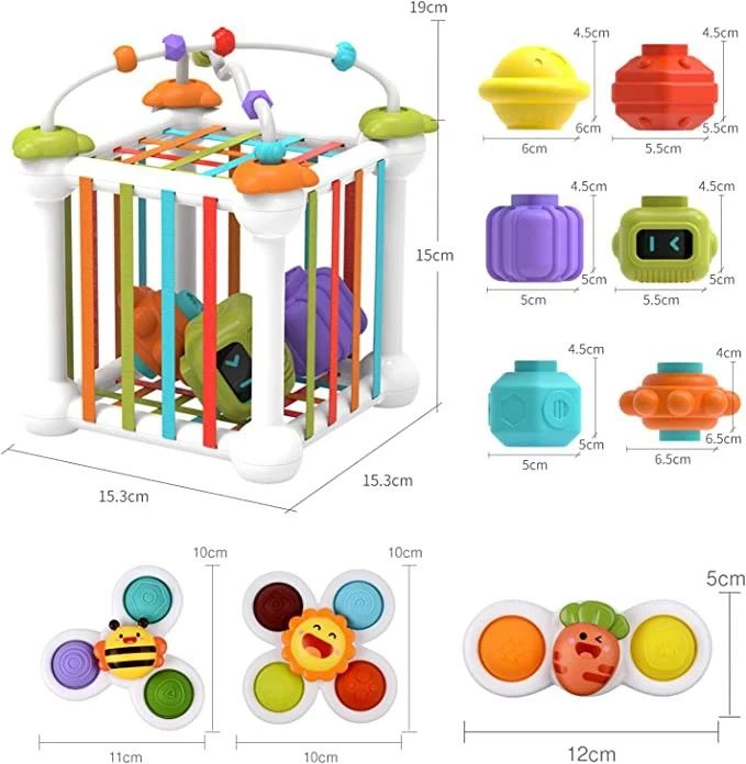 Montessori Toys Sensory Shape And Suction Toy view 4