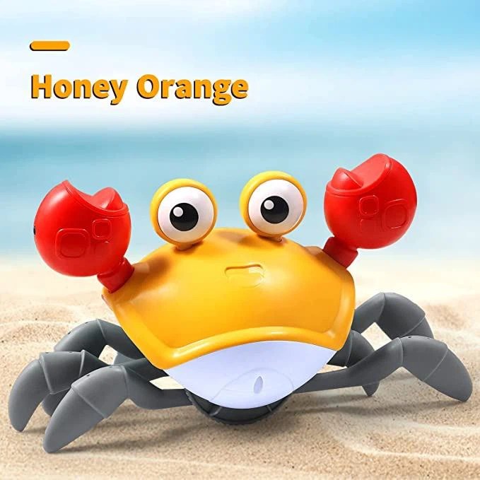Bulk Sensing Crawling Crab Interactive Walking Dancing Toy With Music Sounds & Lights - MOQ 5CTNS