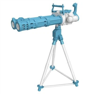Double-Barrel Electric Gatling Bubble Gun