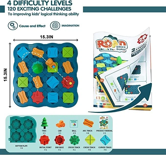Track Brain Teaser Puzzles Logical Road Builder Game view 6