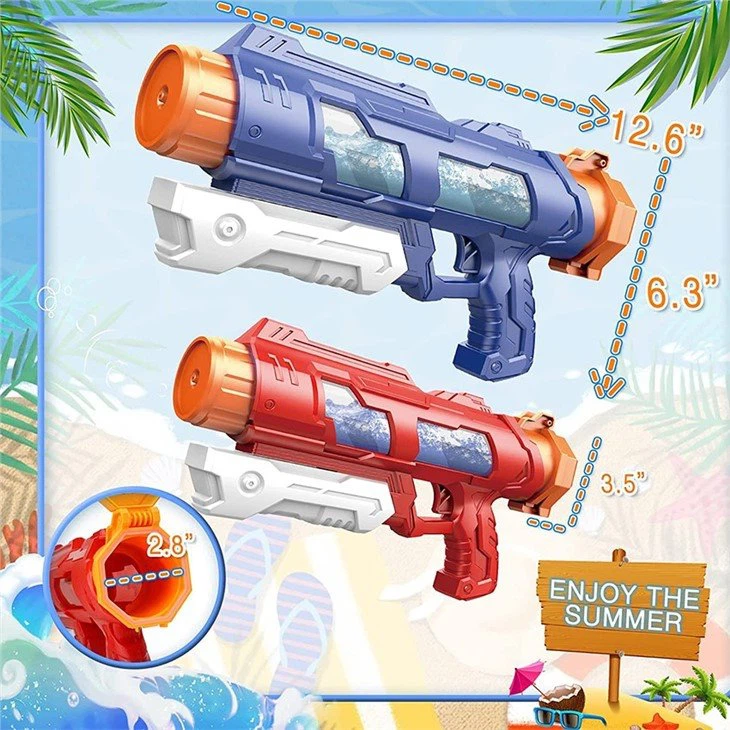 Automatic water absorbing gun body glowing electric water gun view 5