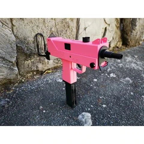 Pink UZI Electric Gel Blaster Gun view 2