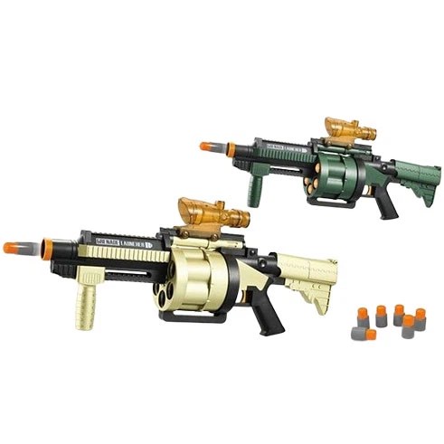 Bulk Electric Continuous Shot Children's Toy Howitzer Soft Bullet Gun - MOQ 5CTNS