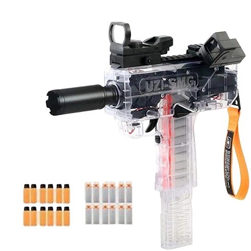 Bulk EVA Soft Gun, UZI Shooting Gun, Toy, Realistic Electric Consecutive Gun - MOQ 5CTNS