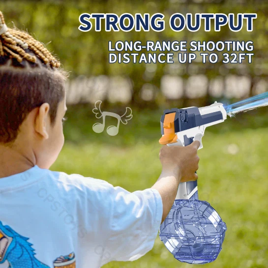 Electric Water Pistol Model M1911 PISTOL 434ml Drum And 58ml view 5