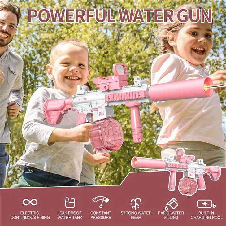 M416 Automatic Water Gun Squirt Gun With Light Tube view 3
