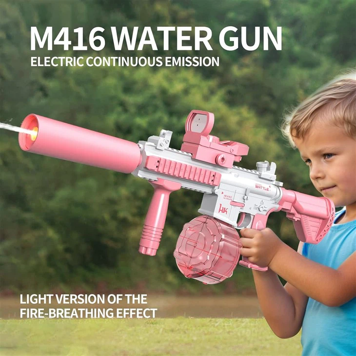 M416 Automatic Water Gun Squirt Gun With Light Tube view 6