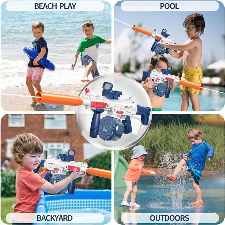 Rechargabel Scar Electric Squirt Gun With Magazine&Drum view 5
