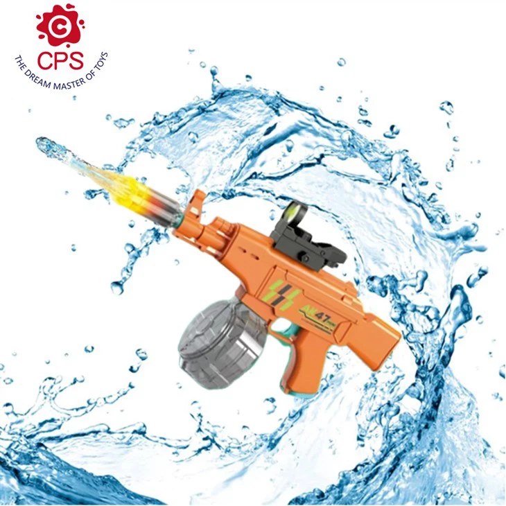 Bulk AK47 Water Gun With Lighting Silencer - MOQ 5CTNS