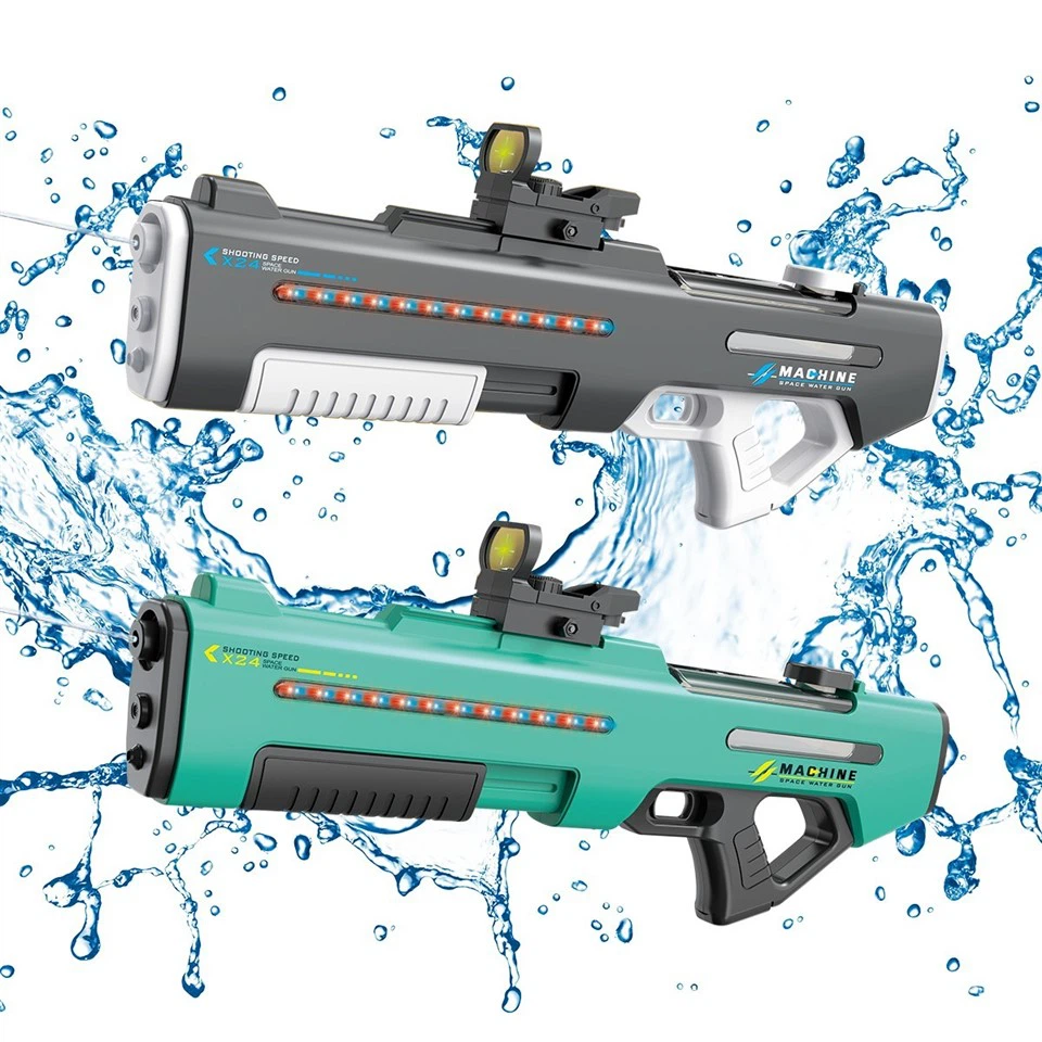 Automatic Suction Electric And Manual Shooting Water Gun With Lighting view 2