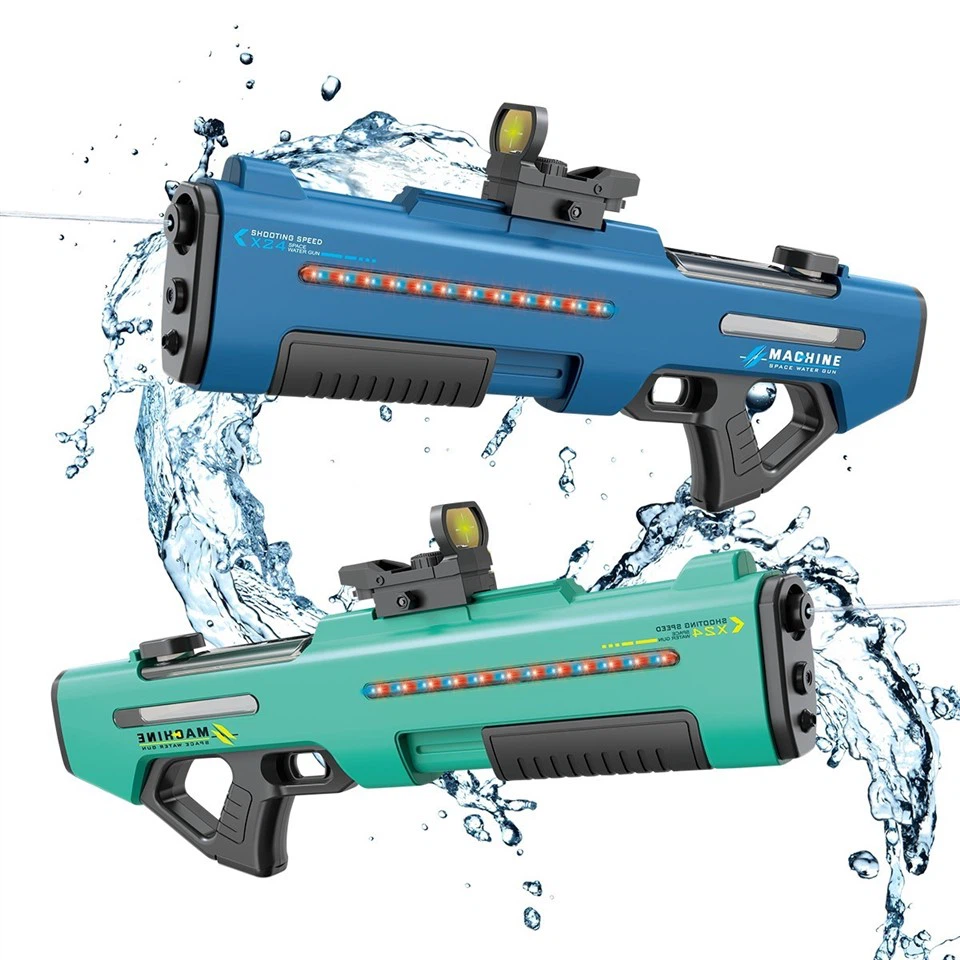 Automatic Suction Electric And Manual Shooting Water Gun With Lighting view 3