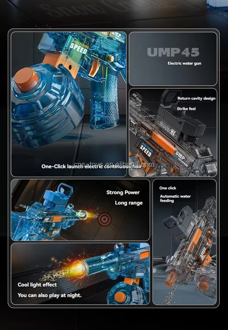 Automatic Water Gun With Cool Muzzle Lights view 4