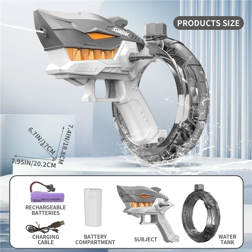 Cool Shark Shape Electric Water Gun view 6