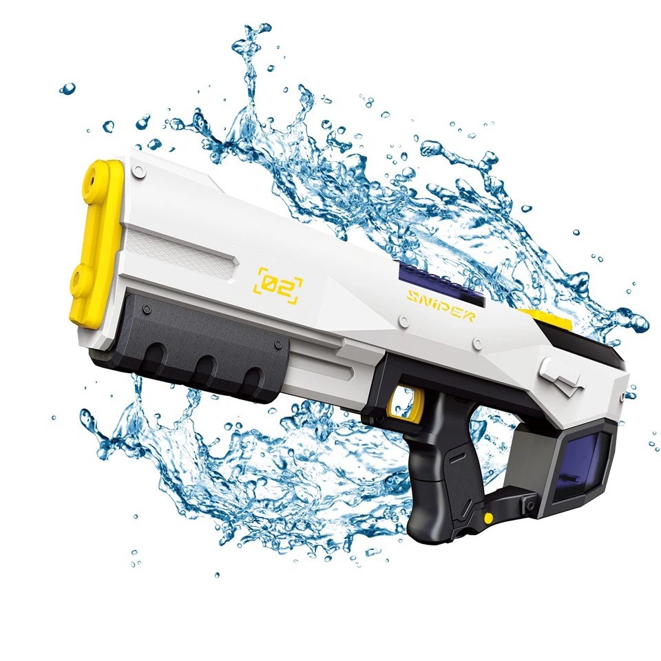 Bulk Electric Water Gun Automatically Absorbs Water, Blue And Red - MOQ 5CTNS