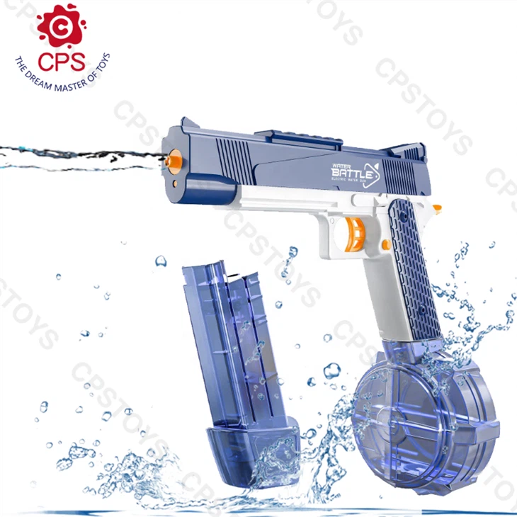 Bulk Electric Water Pistol Model M1911 PISTOL 434ml Drum And 58ml - MOQ 5CTNS