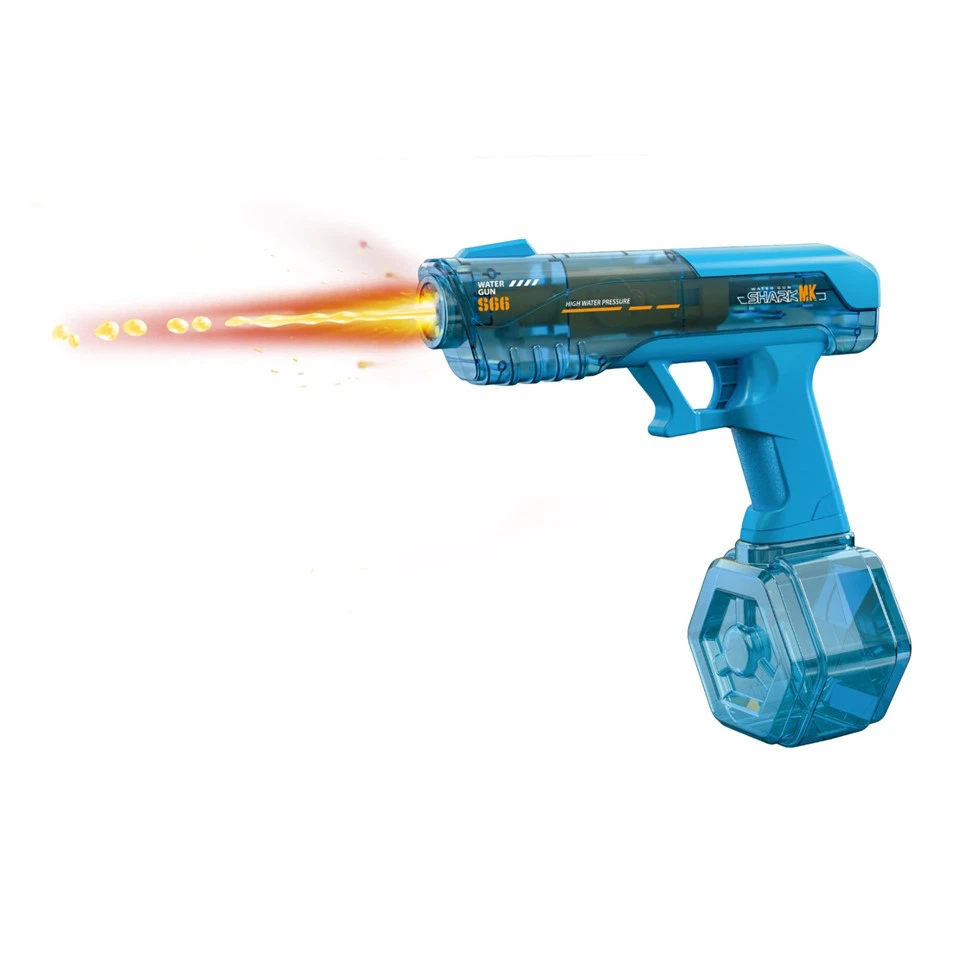 Flamethrower Transparent Gun Body Electric Continuous Firing Water Gun view 2