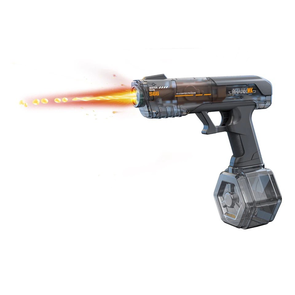Bulk Flamethrower Transparent Gun Body Electric Continuous Firing Water Gun - MOQ 5CTNS