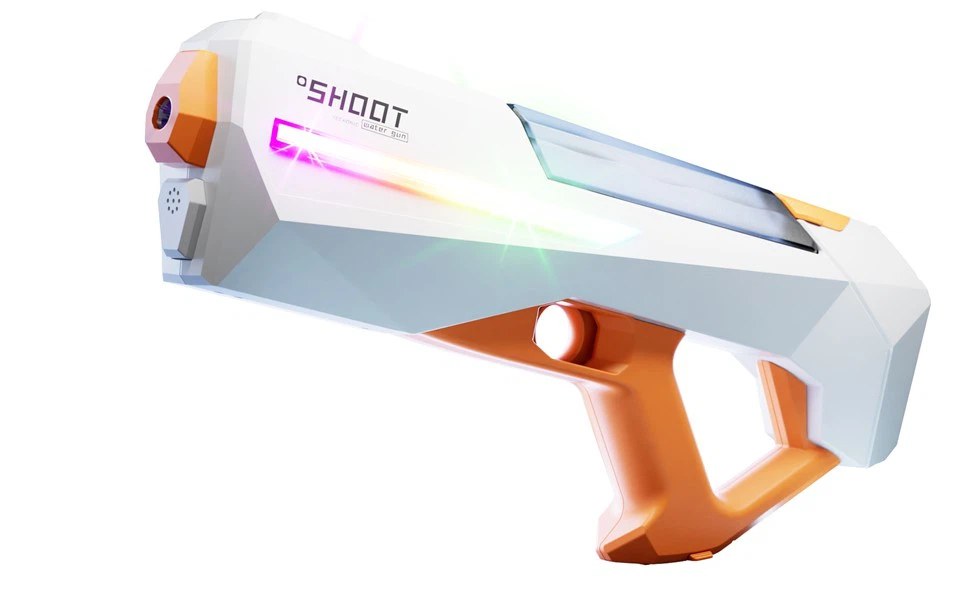 Bulk Gun Body With Light And Electric Continuous Firing Water Gun - MOQ 5CTNS