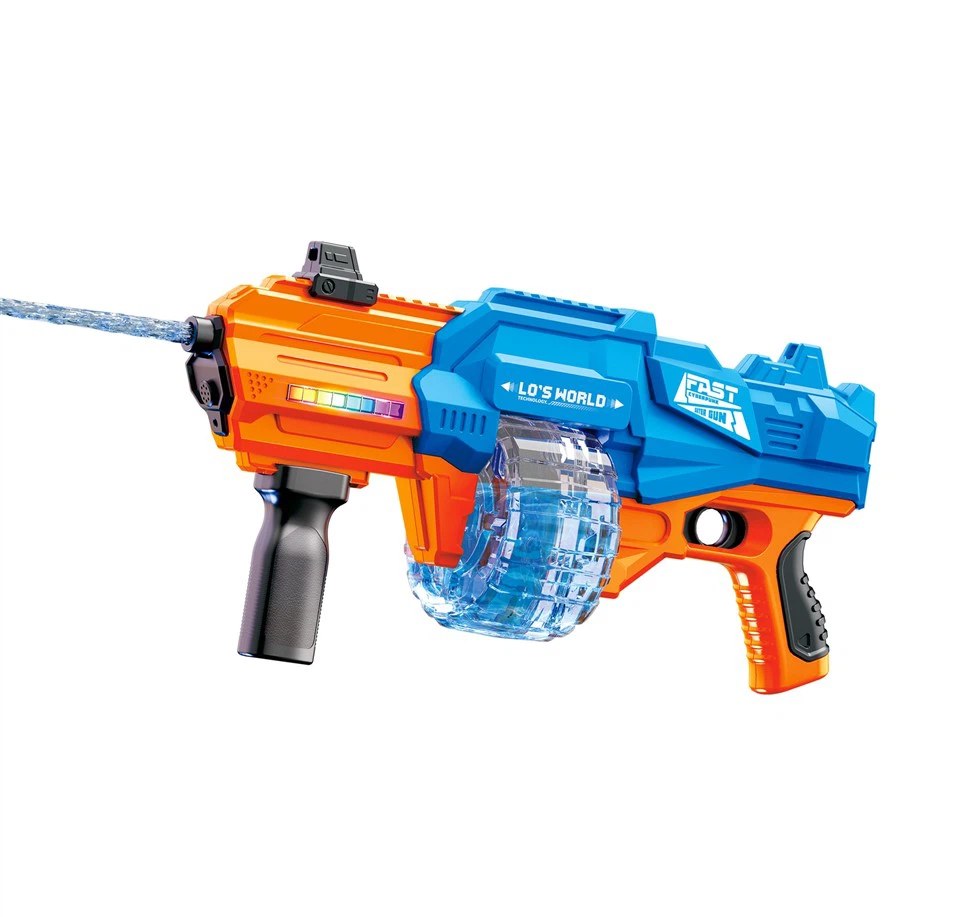 Bulk Electric Continuous Firing Large Capacity Water Gun With LED Light Strip On The Gun Body - MOQ 5CTNS