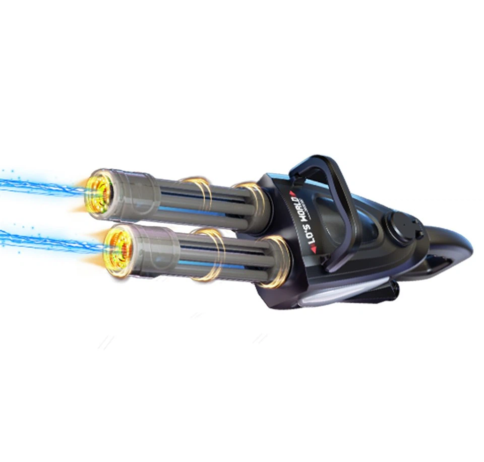 Luminous Transparent Barrel, Large Capacity, Ultra Long Endurance, Electric Continuous Firing Gatling Water Gun view 2