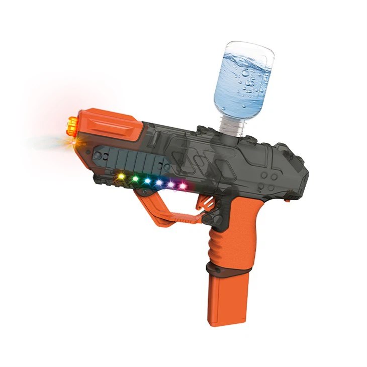 Bulk Electric water gun with light can be connected to an external water bottle - MOQ 5CTNS